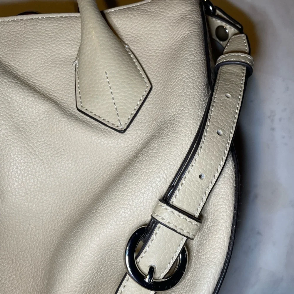 Clarks Beige Leather Tote Bag